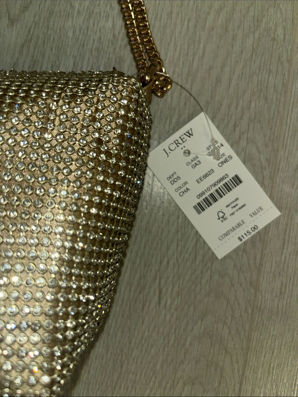 New with Tags J.Crew Factory Mini Rhinestone Handbag - Picture 2 of 2